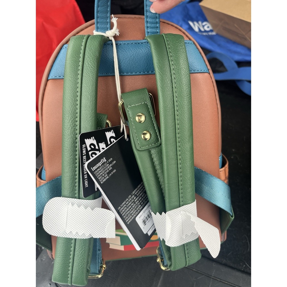 Loungefly Bookstore GLOW-IN-THE-DARK Mini Backpack BAM Exclusive New With Tags - Picture 2 of 3